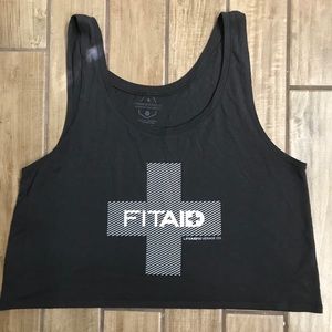 Fitaid crossfit flowy crop top